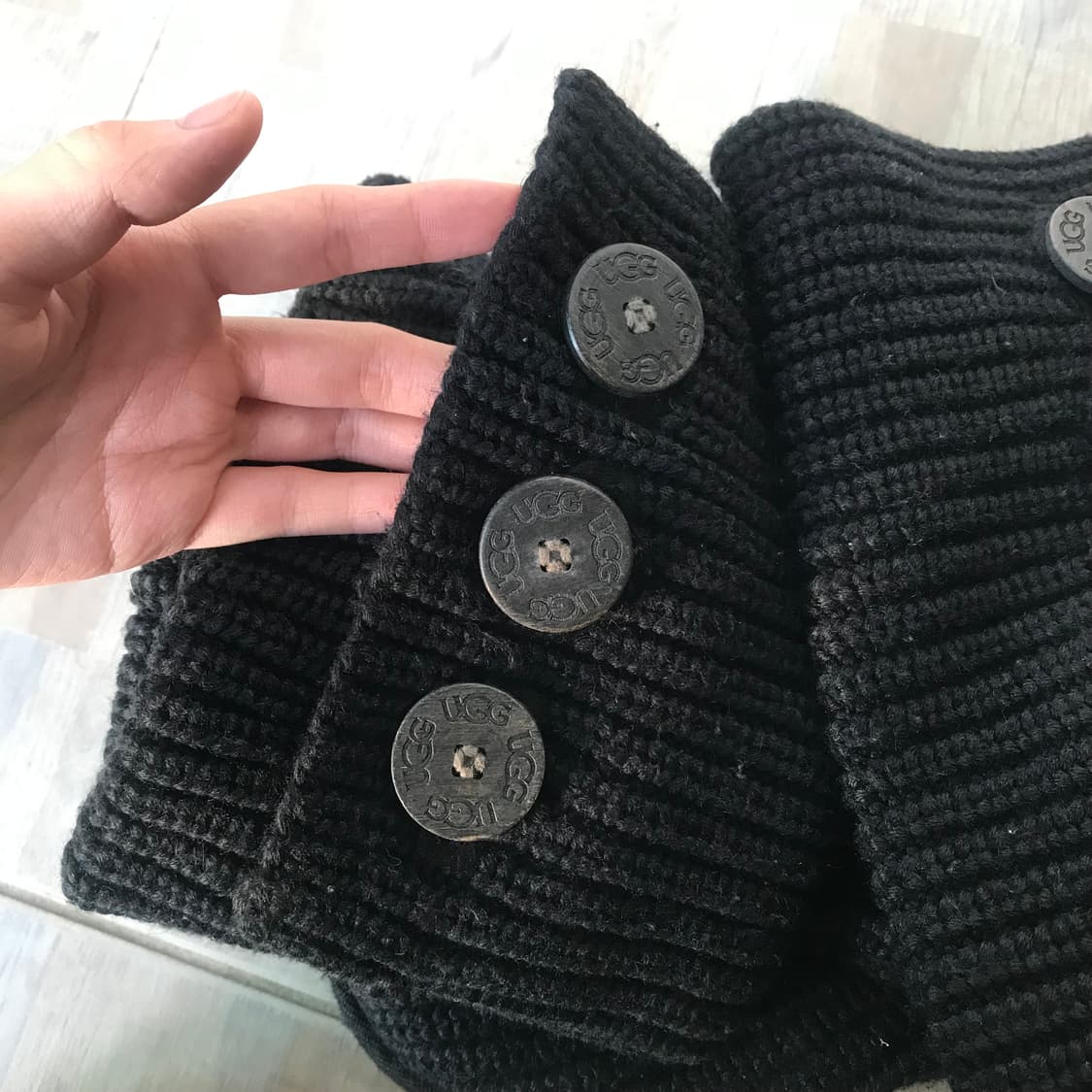 Ugg cardy knit boots 어그 카디 니트 부츠 블랙 상품이미지5