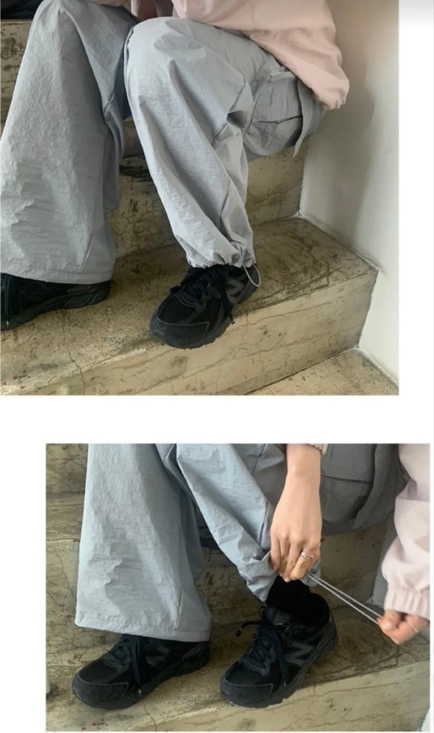 니어웨어 언유즈얼리 스트링 카고팬츠 상품이미지5