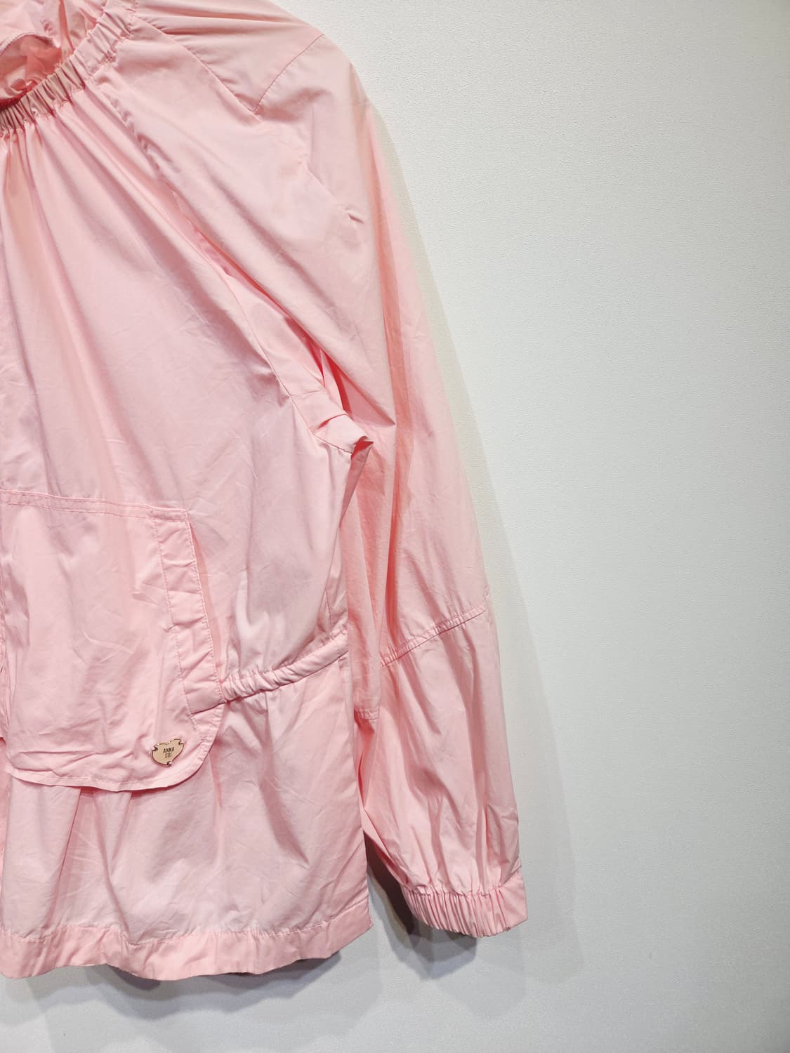 ANNA SUI 안나수이 핑크 셔링 밴딩 집업 자켓 상품이미지4