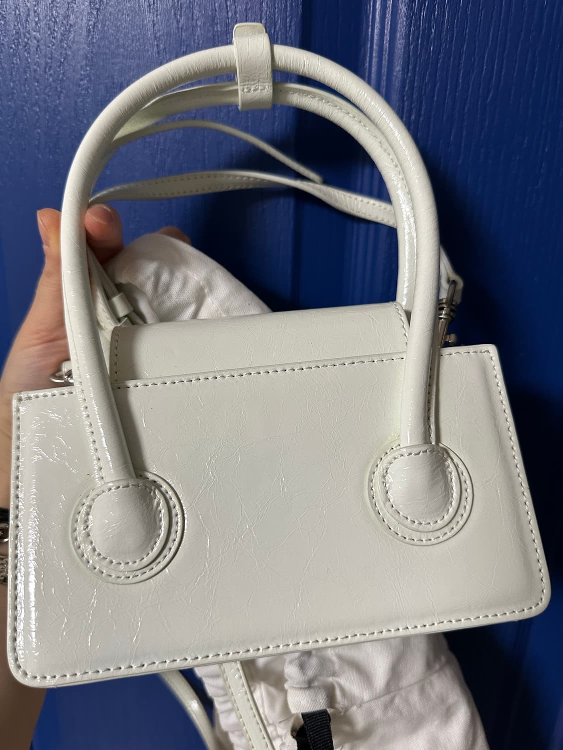 마지셔우드 그랜마 미니백 화이트 크랙레더 상품이미지6