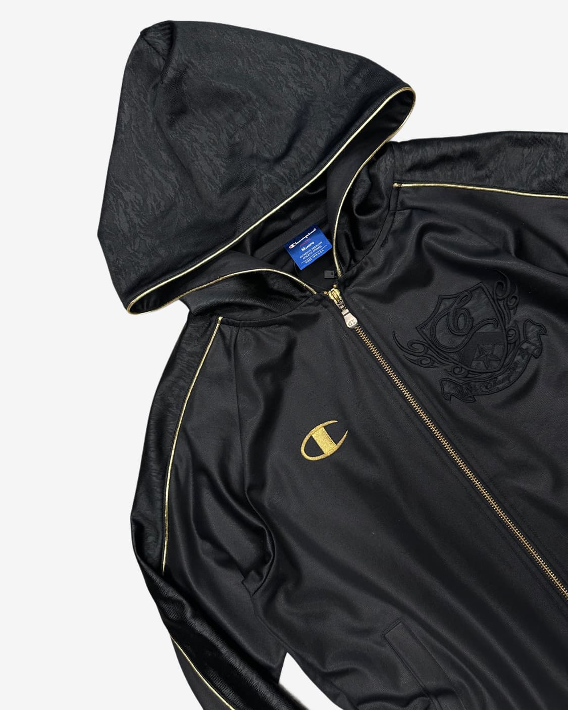 CHAMPION logo black hood jersey 상품이미지4