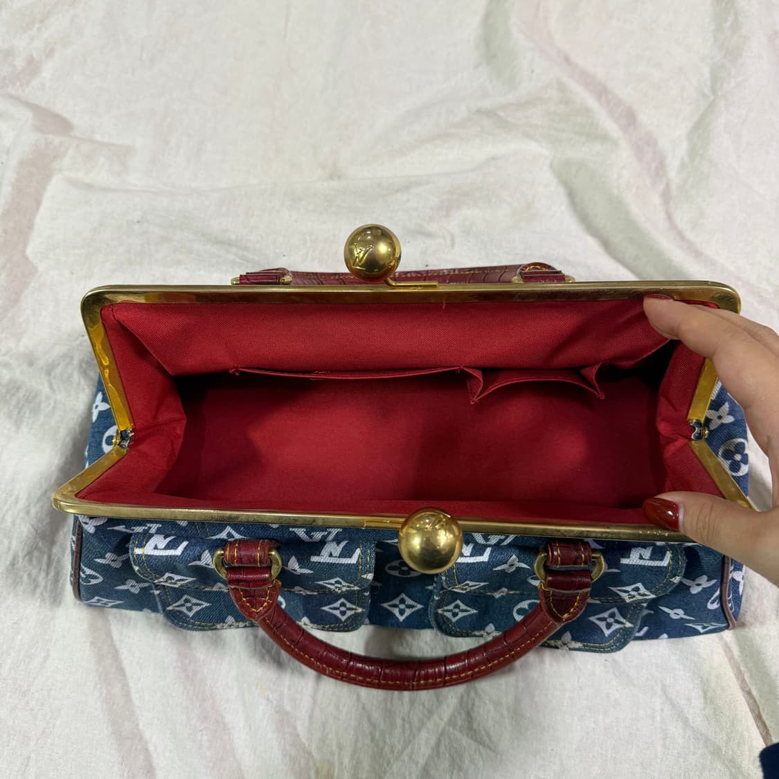 루이비통 빈티지 데님 숄더백  상품이미지3