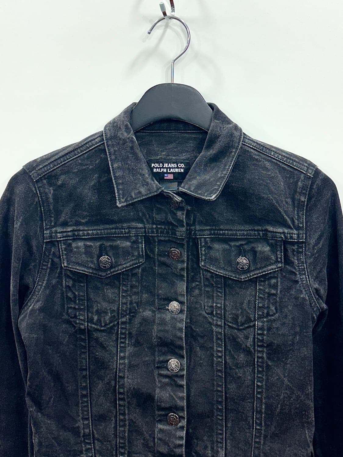 폴로 랄프로렌 데님 트러커 자켓 블랙 XS 상품이미지5