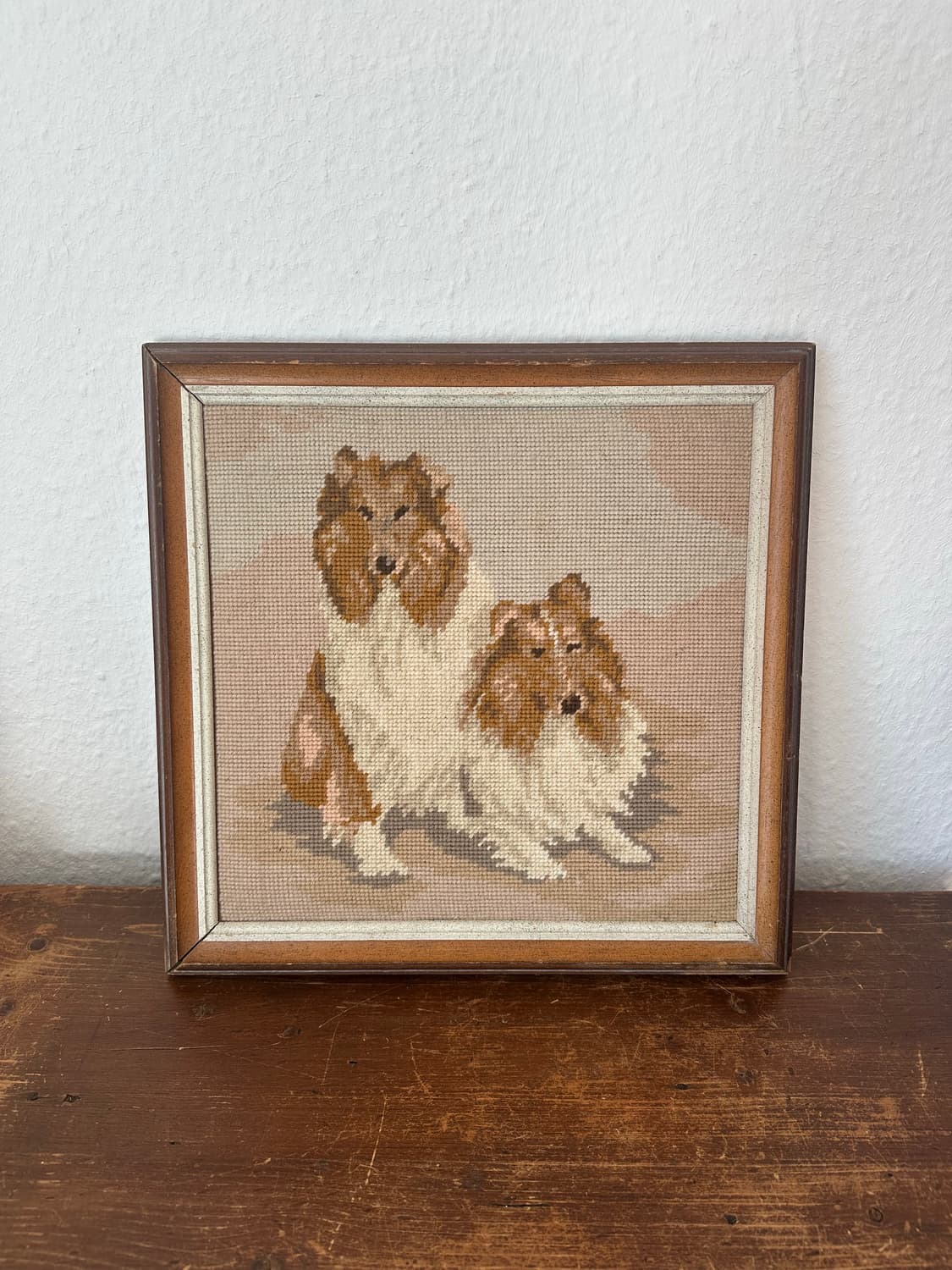 독일)빈티지 니들포인트 셀티액자(핸드메이드) 상품이미지1