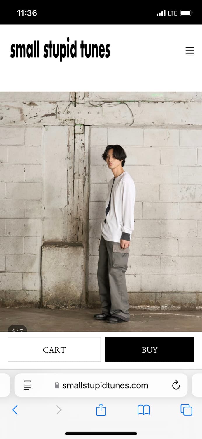 small stupid tunes LAYERED CARGO PANTS 상품이미지1