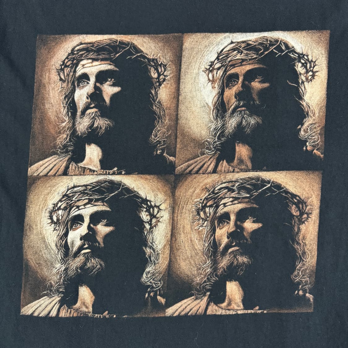 빈티지 Jesus Andy Warhol Style 지저스 티셔츠 상품이미지3