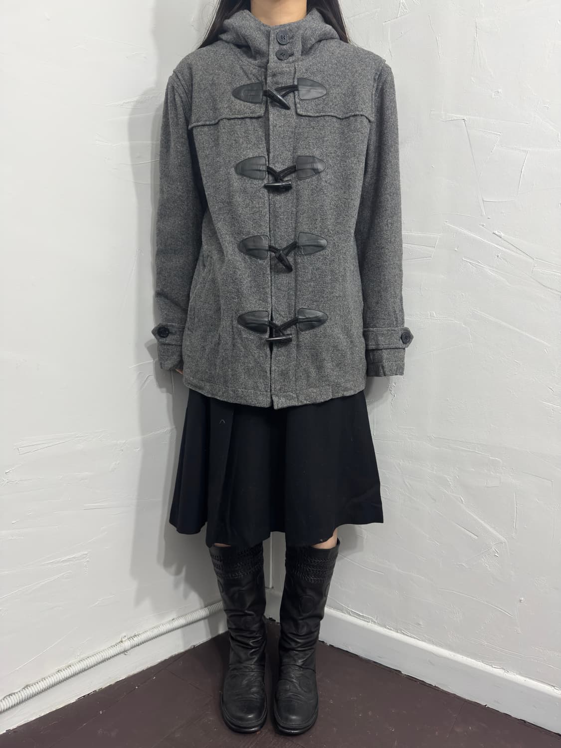 edwin hood duffle wool jacket 상품이미지1