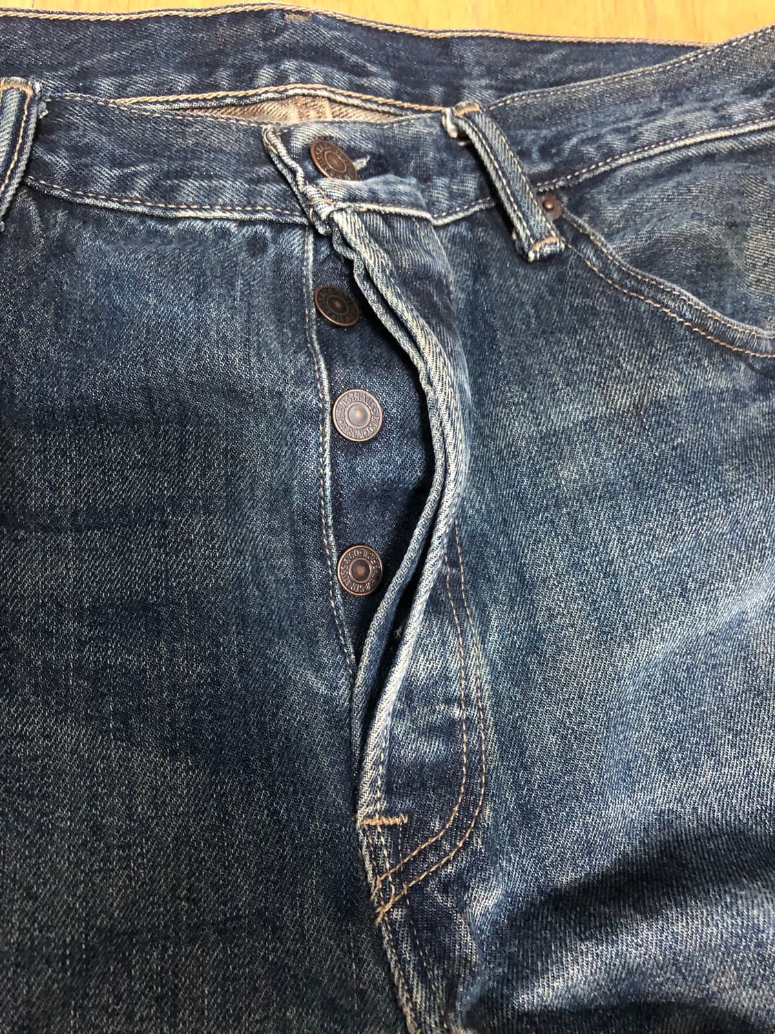 리바이스 501 빈티지 워싱 오리지널 레귤러 데님팬츠 34 상품이미지6