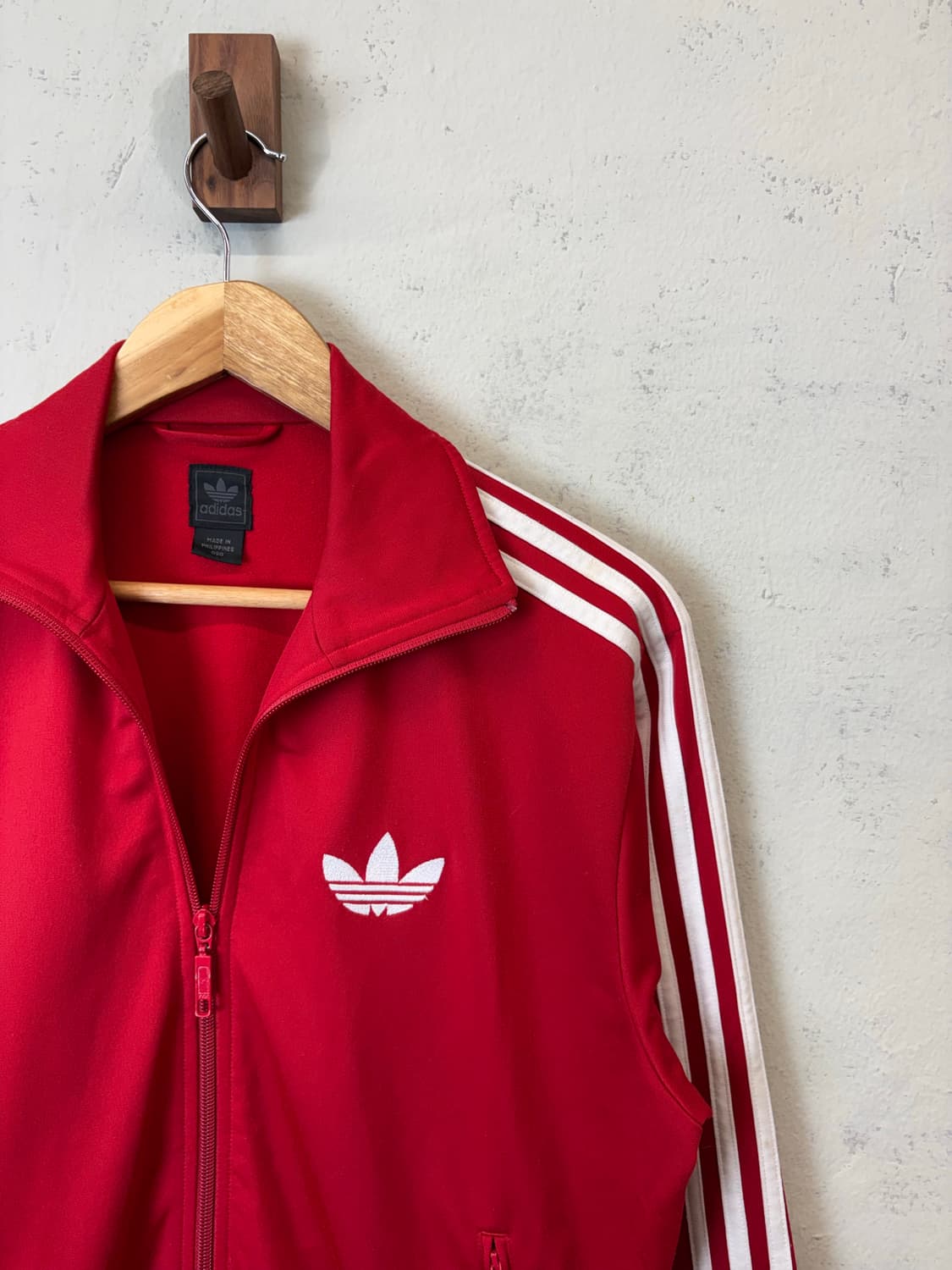 아디다스 빈티지 구형 파이어버드 트랙탑 져지 레드 상품이미지2