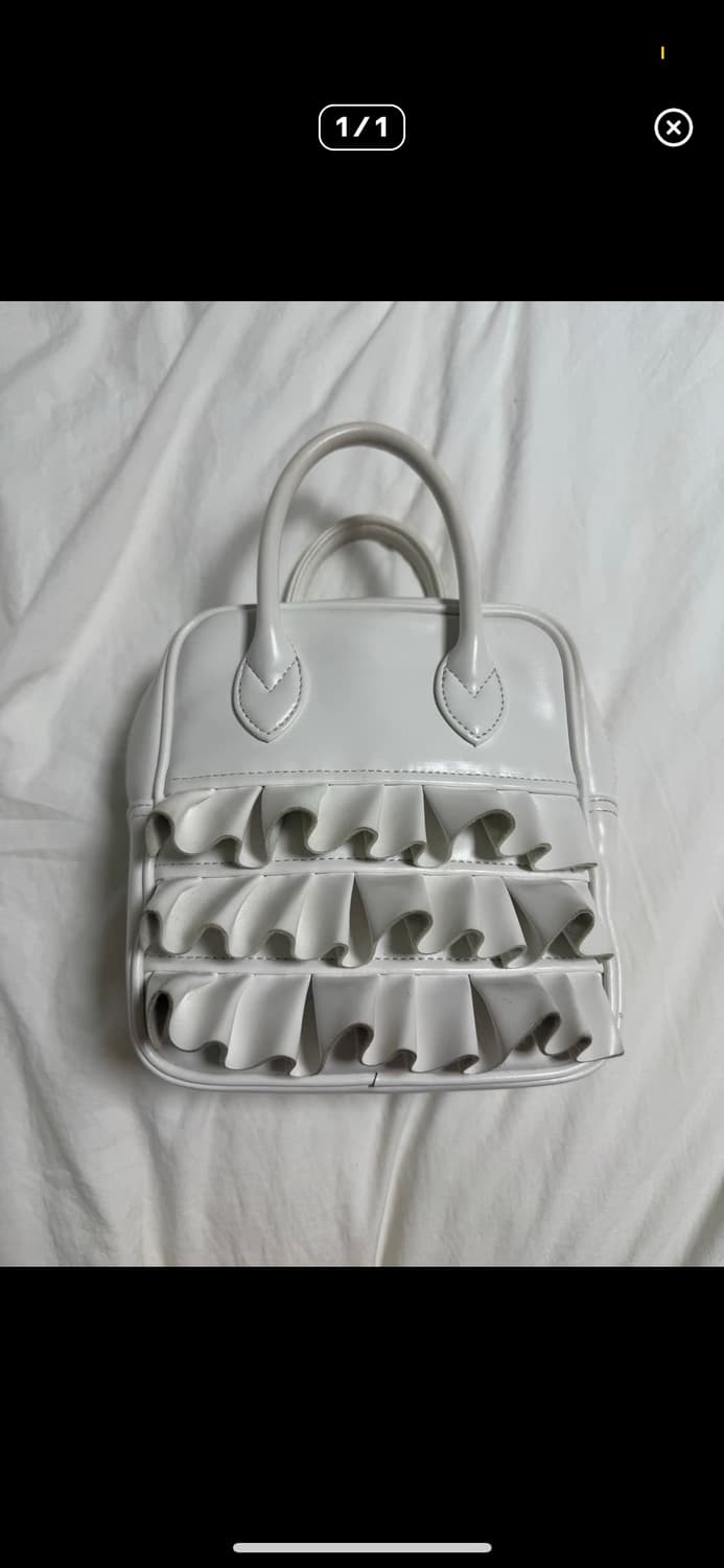 꼼데가르송 걸 프릴백 화이트  상품이미지2