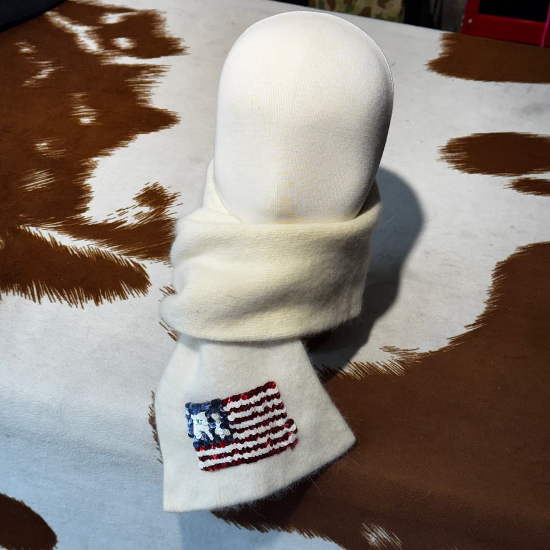 폴로 90s 성조기 울 니트 머플러 스카프 (OS) 상품이미지5