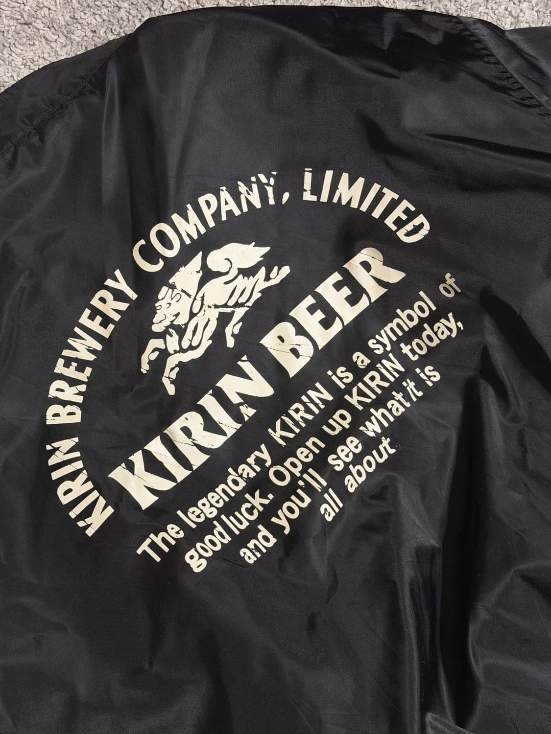 KIRIN BEER 기린 비어 나일론 헤링턴 자켓 상품이미지8