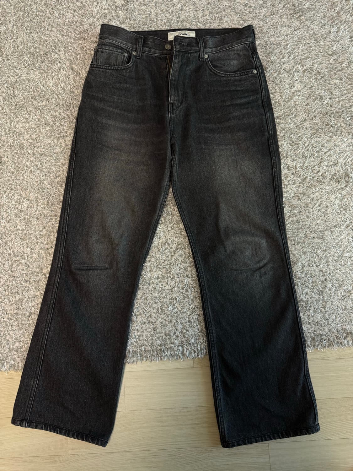 토니웩 Flare Cut Denim Jeans washed black 상품이미지2