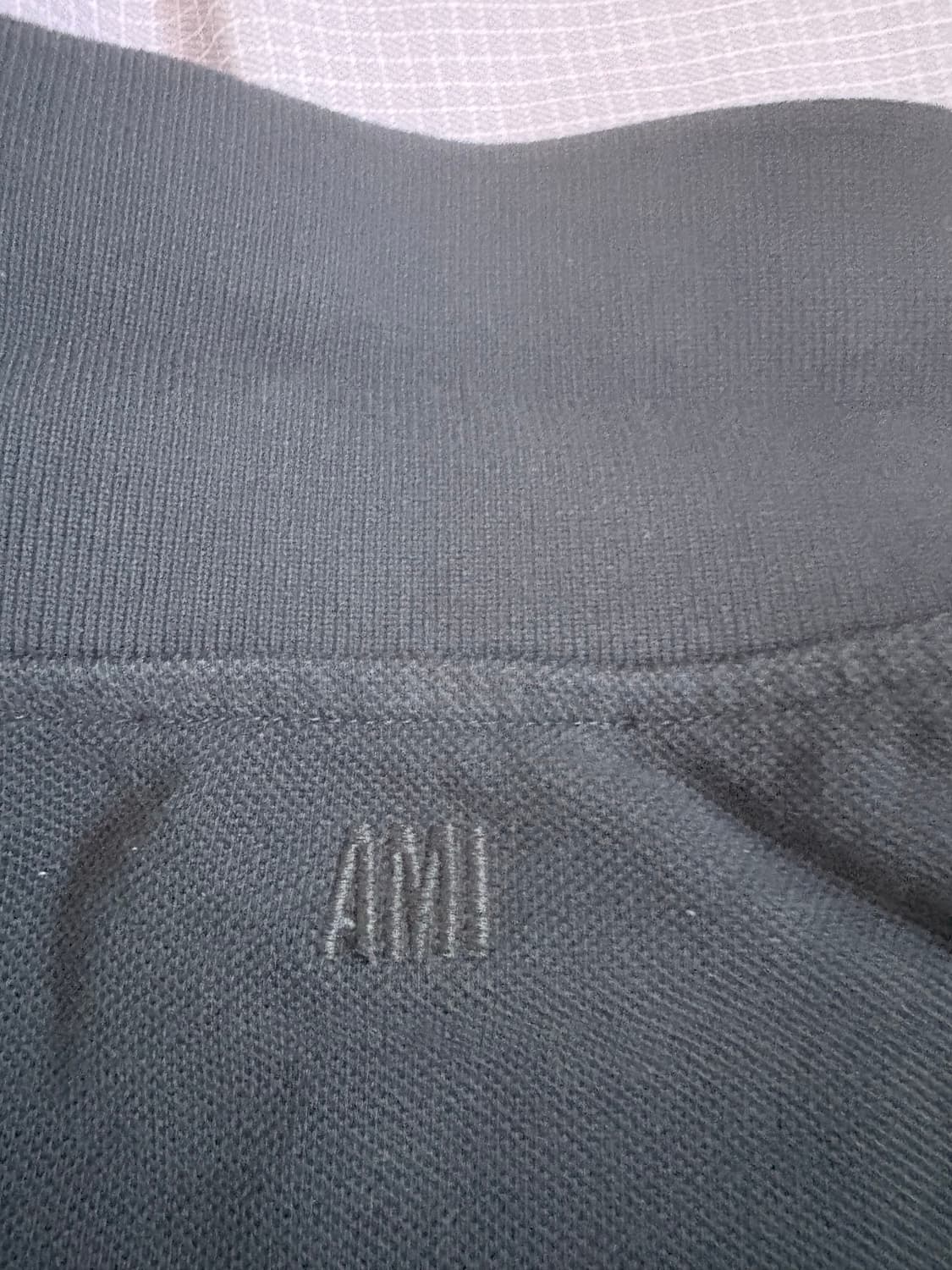 AMI 아미 반팔 카라티 M 블랙 백화점판 상품이미지2