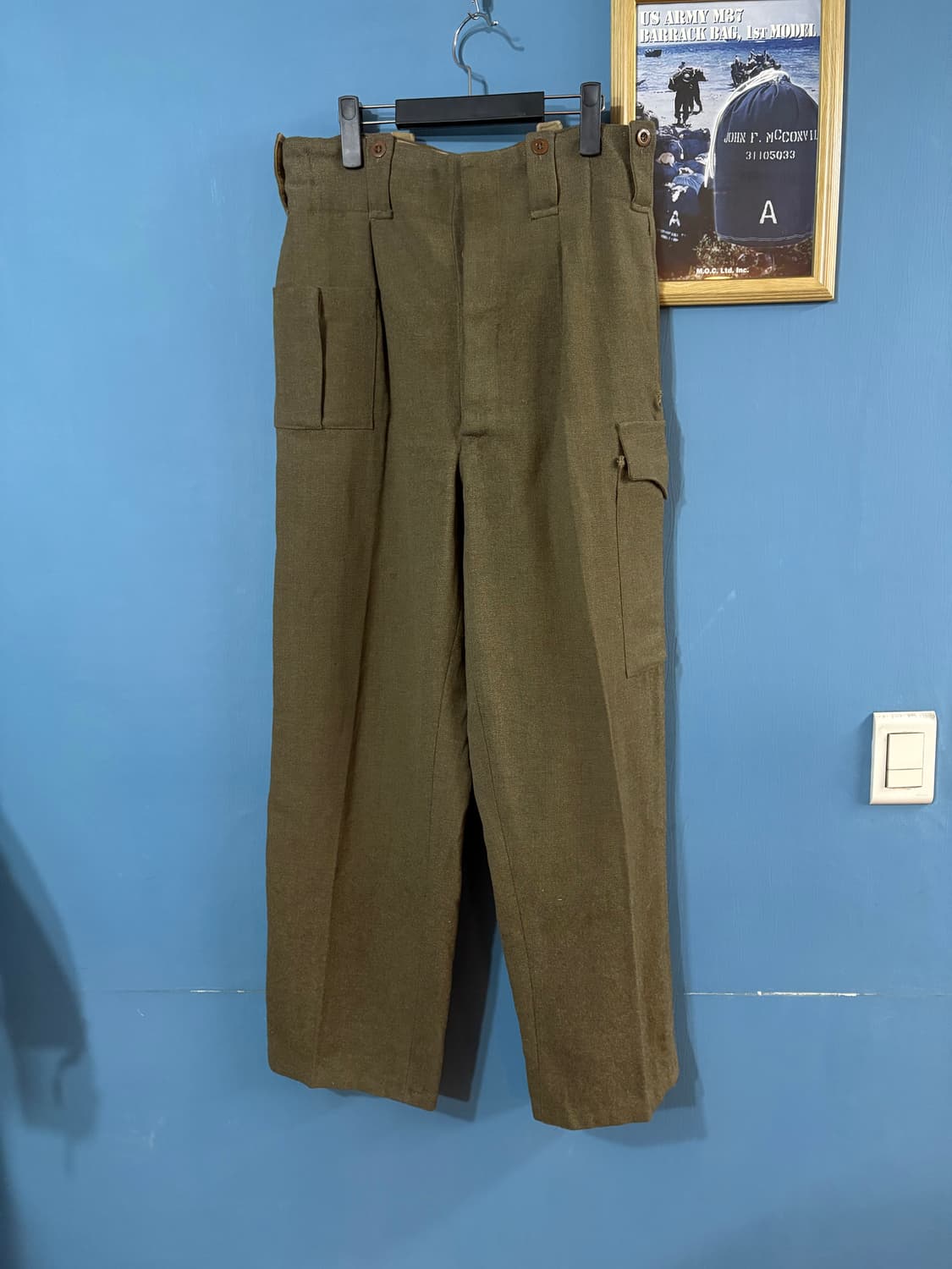 50’s Belgian Army Battle Dress Pant. 상품이미지1