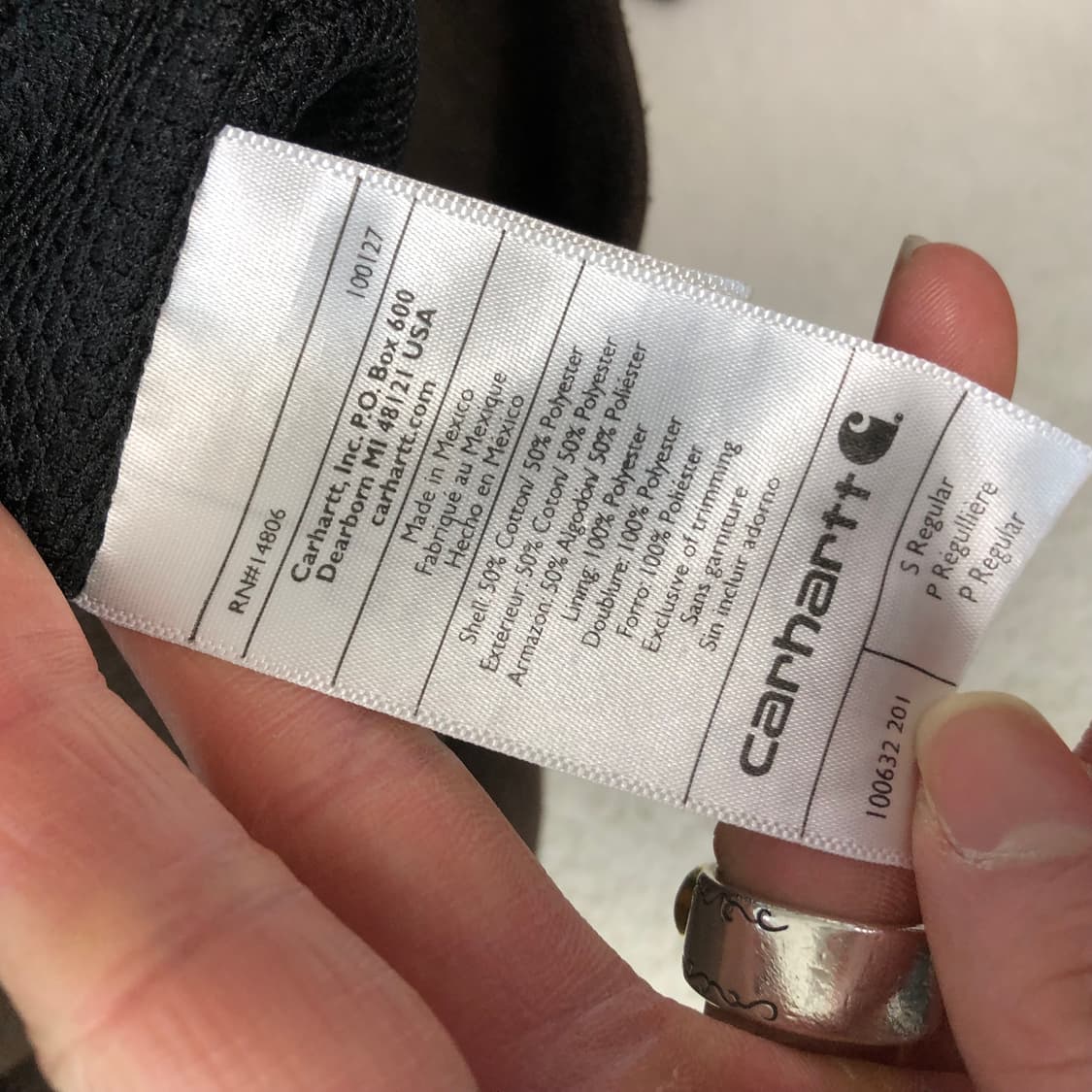 칼하트 레인디펜더 다크브라운 후드집업  상품이미지7