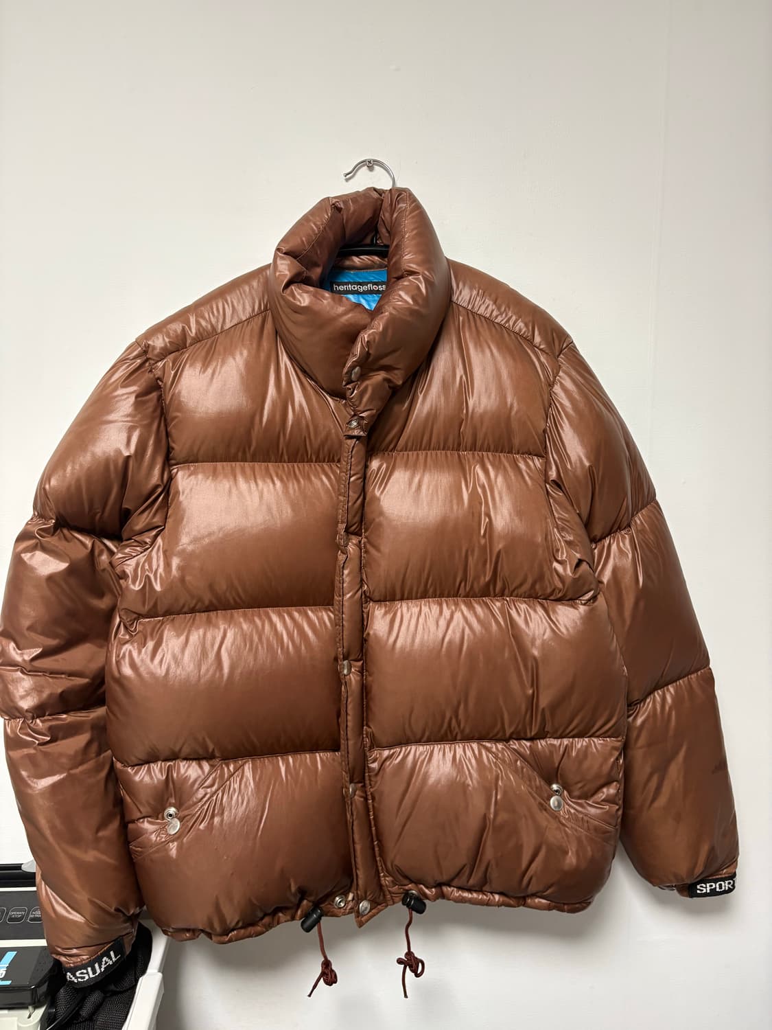 헤리티지플로스 17FW 패딩 브라운 M 상품이미지3