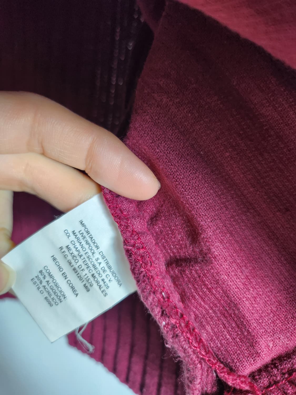 빈티지 코듀로이 골지 니트 자켓 상품이미지3