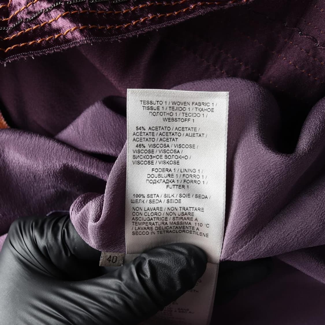 (새상품)[M]보테가베네타 실크 퍼플 민소매 나시 원피스 슬립드레스
 상품이미지7