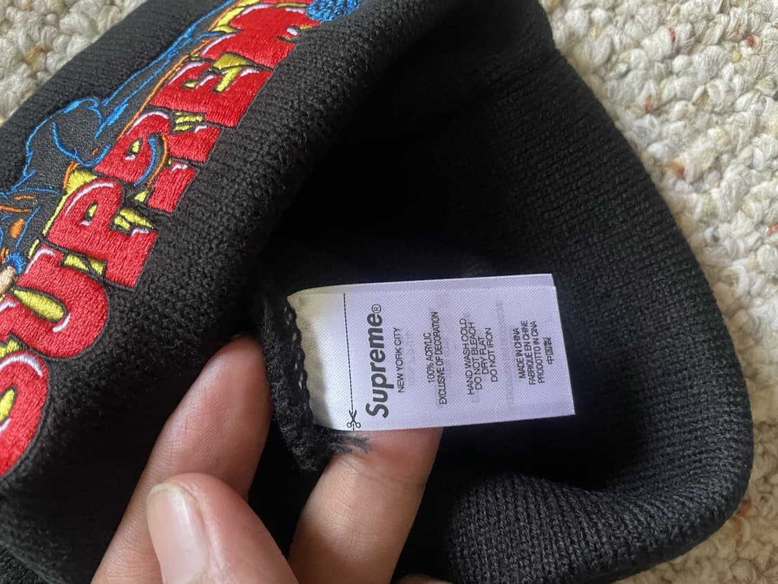 22FW 슈프림 캣우먼 비니 블랙 상품이미지3