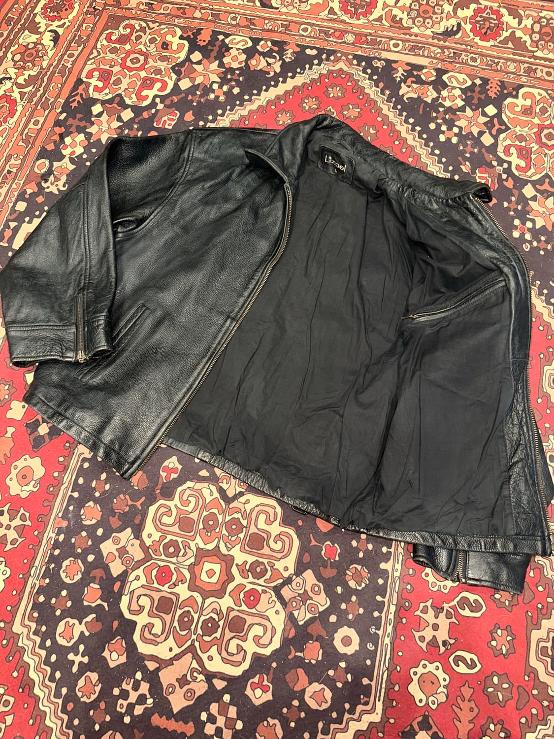 ( L ) 스포츠가죽 빈티지가죽 소가죽 남성가죽 봄버자켓 레더자켓 상품이미지6