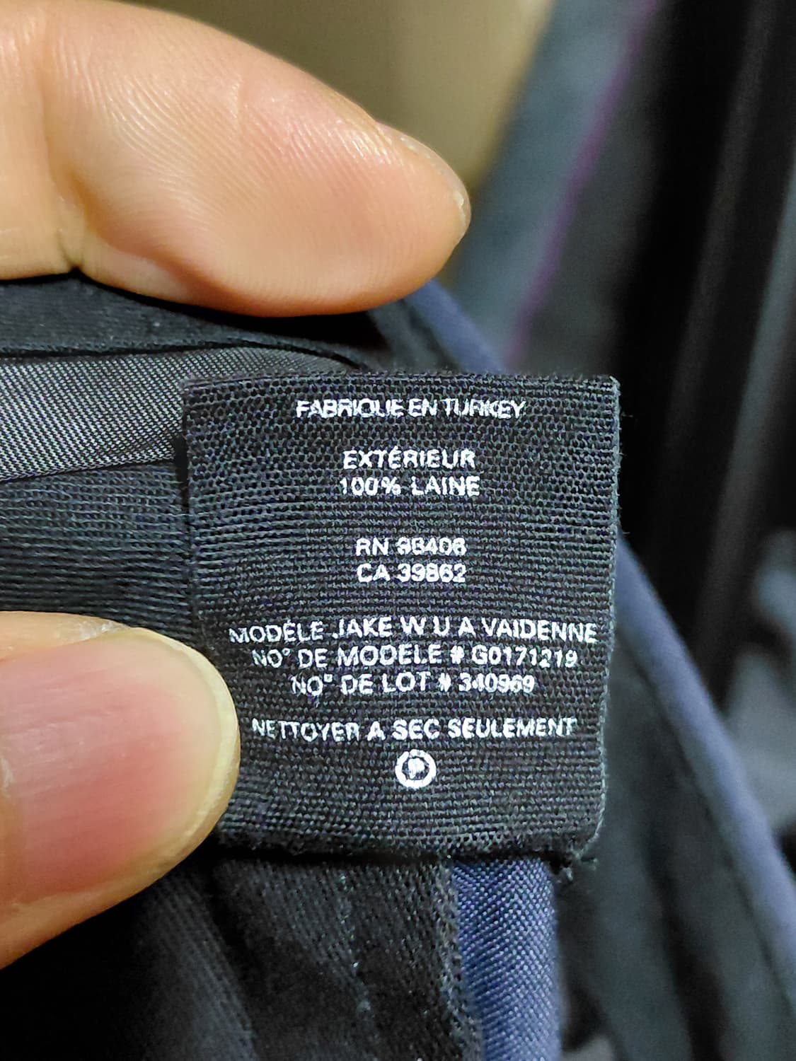 [띠어리]여름용 울100 네이비 슬렉스 31사이즈 상품이미지7