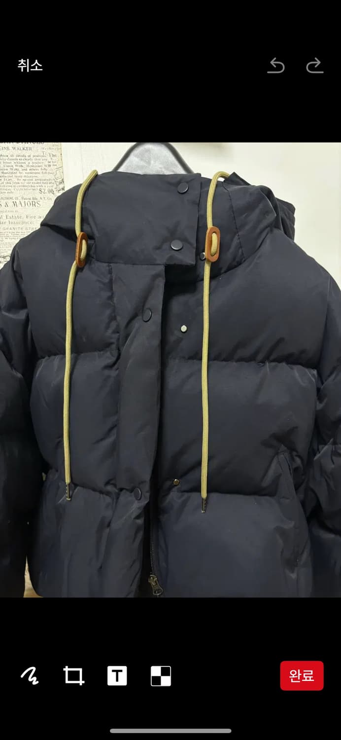 낫띵리튼 크롭 숏패딩 다크네이비 상품이미지4