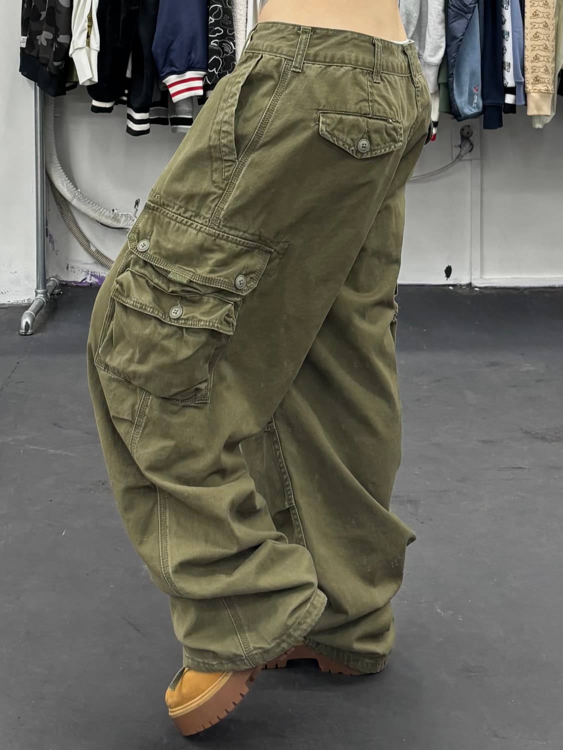 VTG 그런지 카키 카고팬츠 상품이미지1