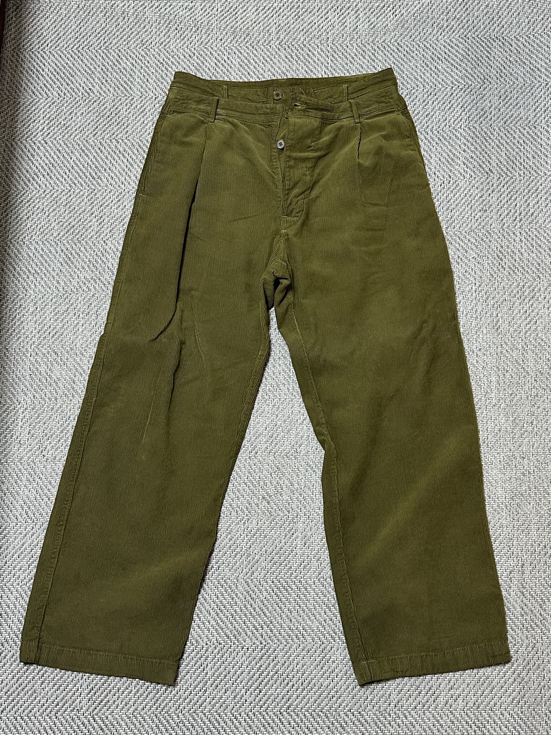 ee 누마레 더블 웨이스트 코듀로이 팬츠 상품이미지1