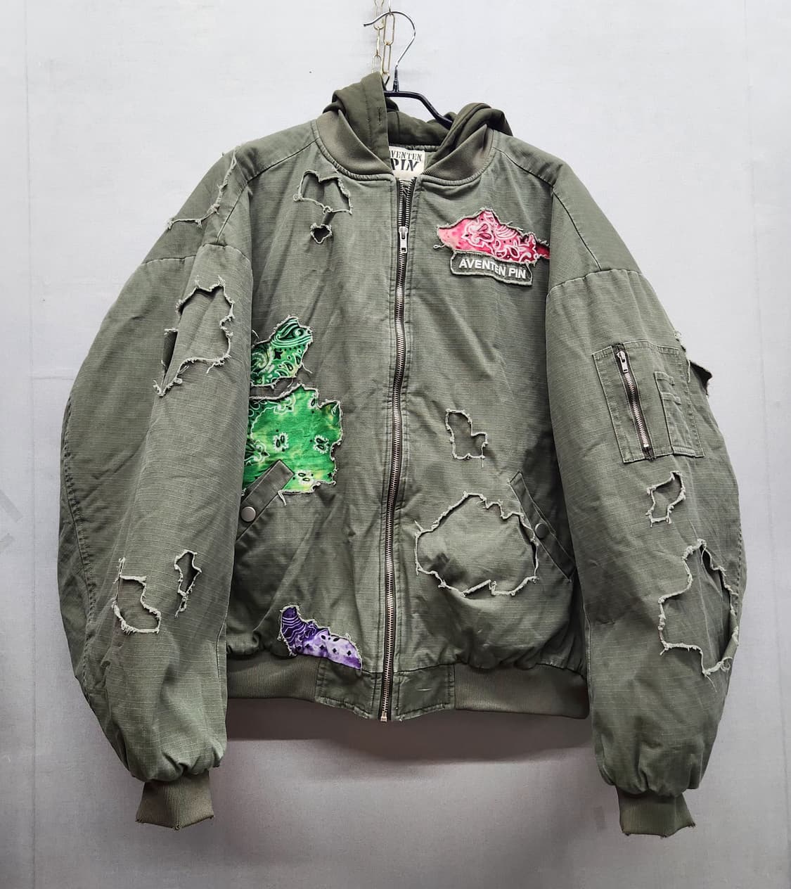 Aventen Pin(아벤텐핀) 백로고 빈티지 항공점퍼 2XL 상품이미지1