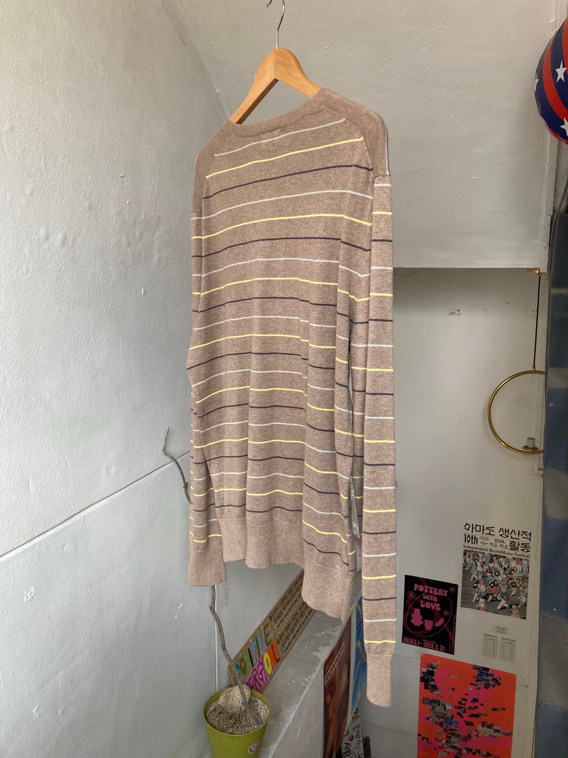 바나나 리퍼블릭 스트러이프 브이넥 니트 상품이미지7