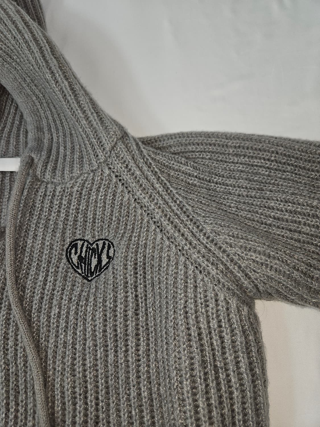 칙스 HOFE 니트후드 크롭 집업자켓 상품이미지6