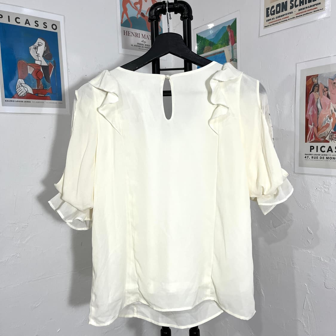 엑시즈팜 레이스 자수 티셔츠 상품이미지2