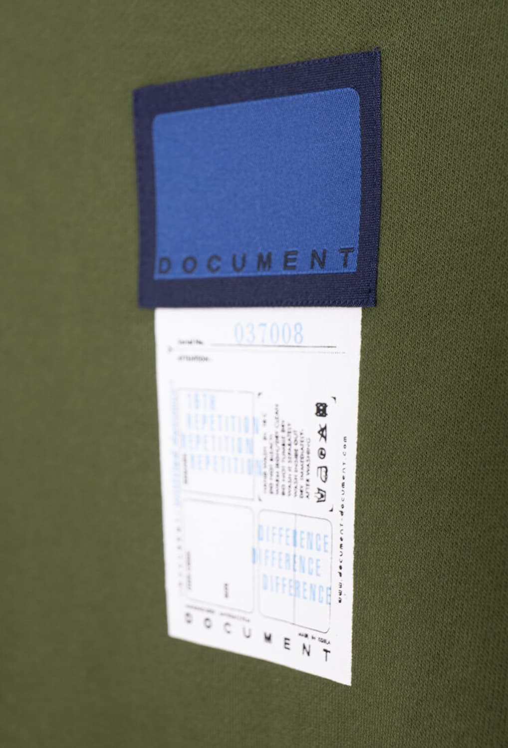 도큐먼트 백로고 맨투맨 s 상품이미지2