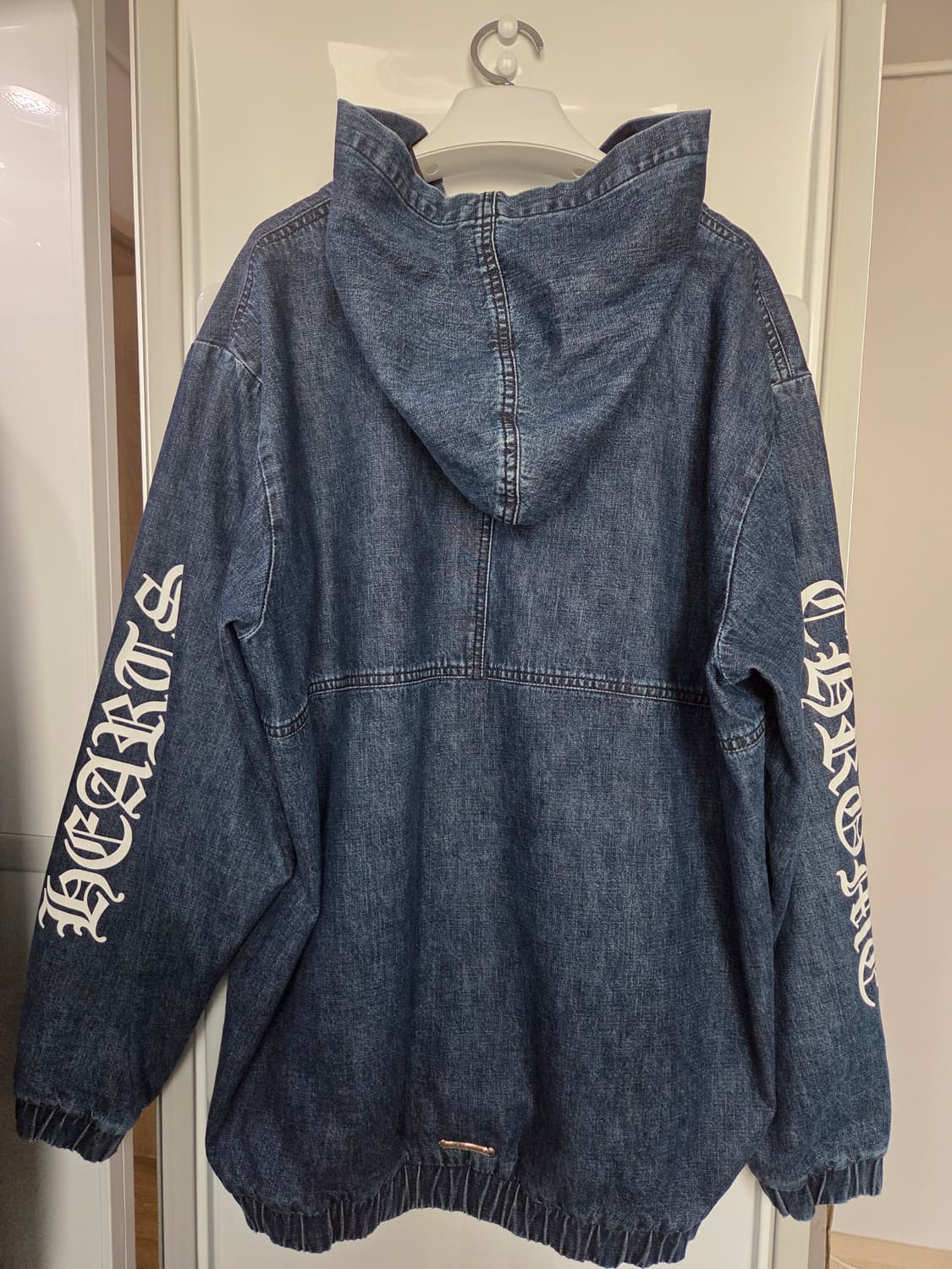 크롬하츠 트리플 화이트 레더패치 데님 아노락 후드(정품) 상품이미지6