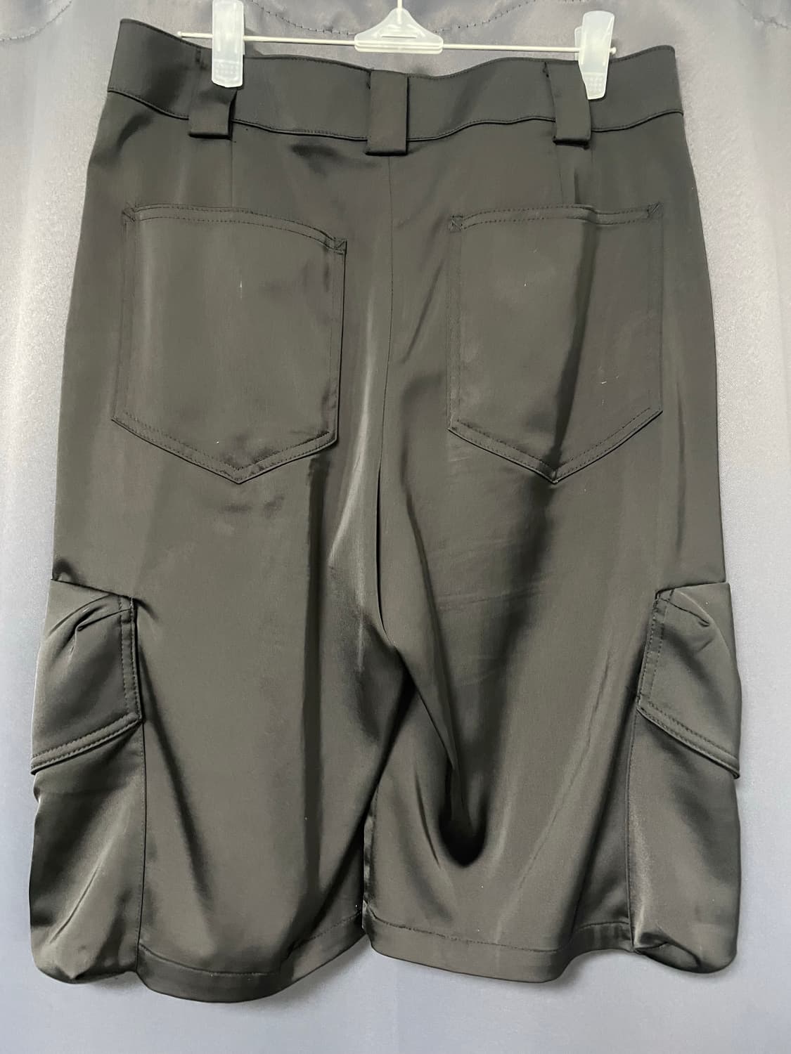 더오픈프로덕트 SATIN CARGO SHORTS (BLACK) 상품이미지3