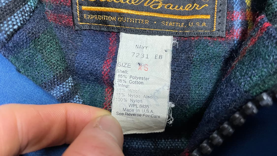 USA 90s 미국 빈티지 에디바우어 네이비 마운틴 아웃도어 필드 자켓 상품이미지7