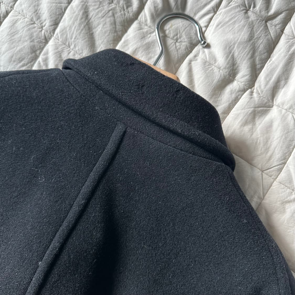 09fw 요지야마모토 뿌르옴므 멜튼울 버튼다운 코트 상품이미지10