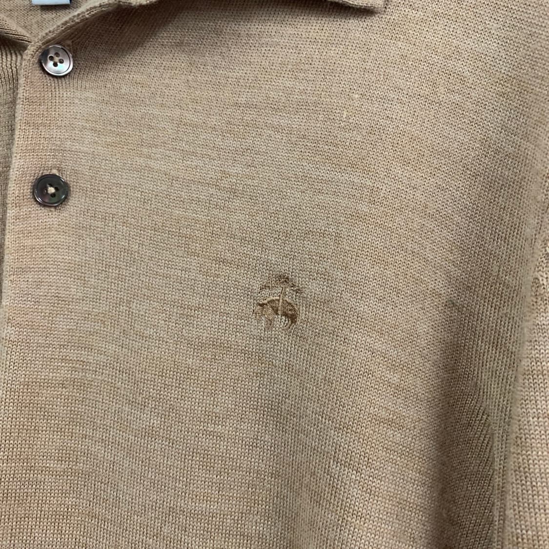 S 브룩스브라더스 울 니트 PK 긴팔 카라티 상품이미지3