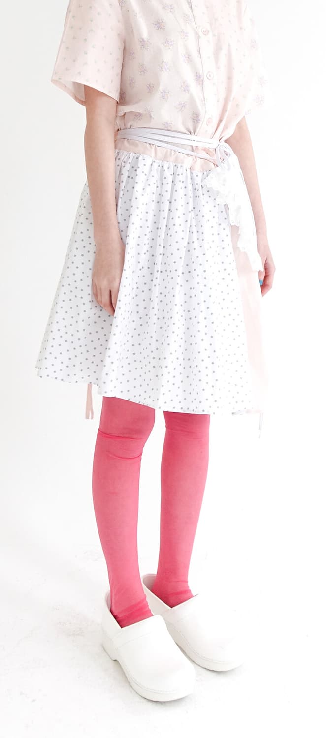 샵페어리 [F.E.E.S] half pattern cotton skirt 상품이미지5