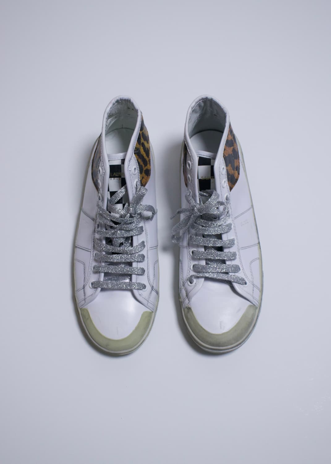 Saint Laurent Leopard high top sneakers 상품이미지2