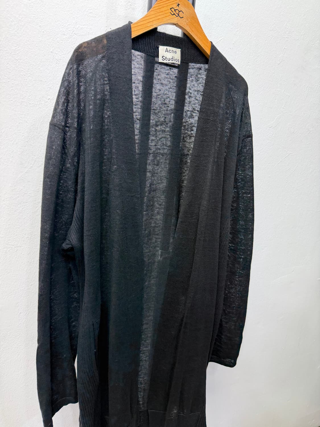 매장판정품) 아크네스튜디오 여성 블랙 가디건 M 상품이미지2