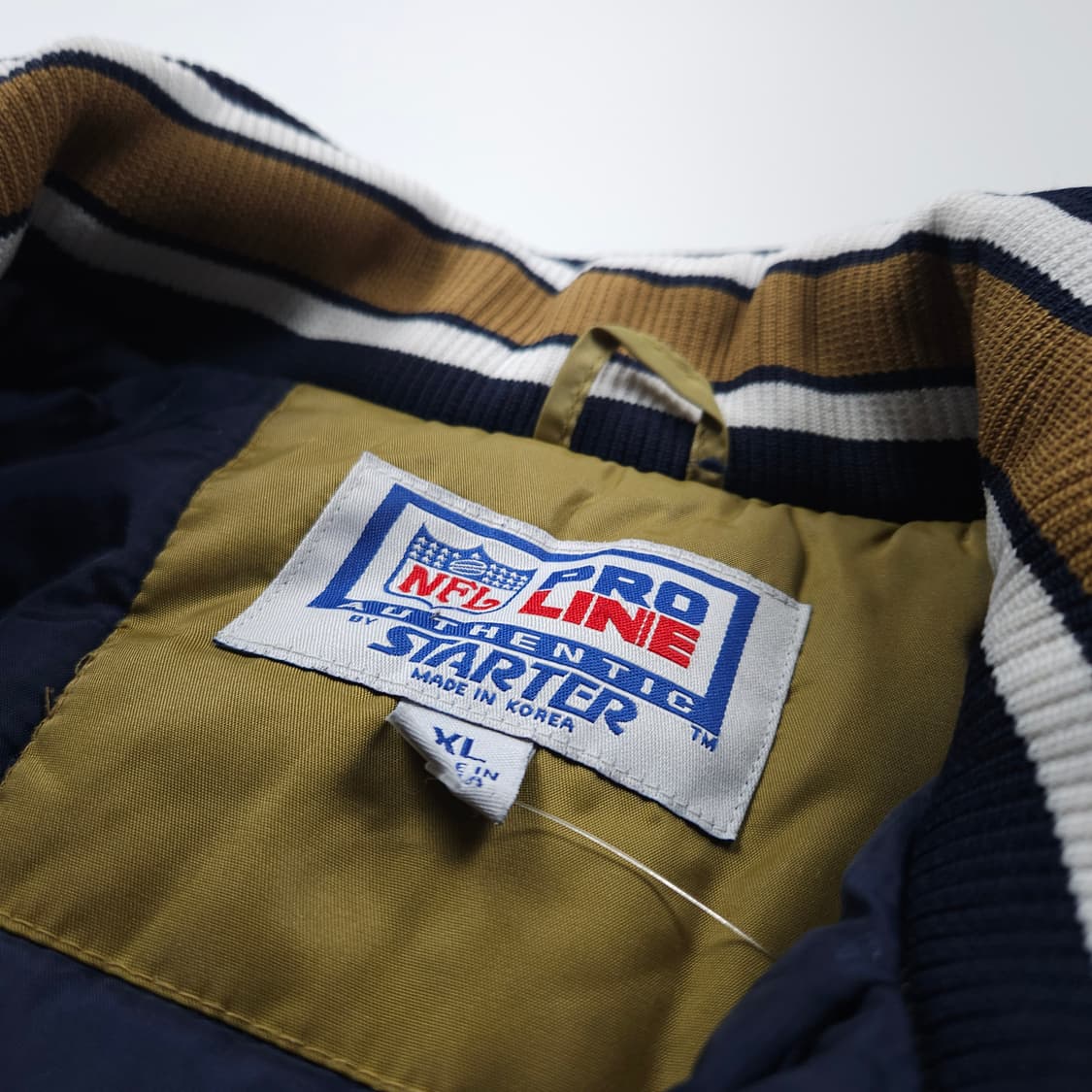 00s 스타터 NFL 세인트루이스 램스 슈퍼볼 바시티 자켓 (XL) 상품이미지8