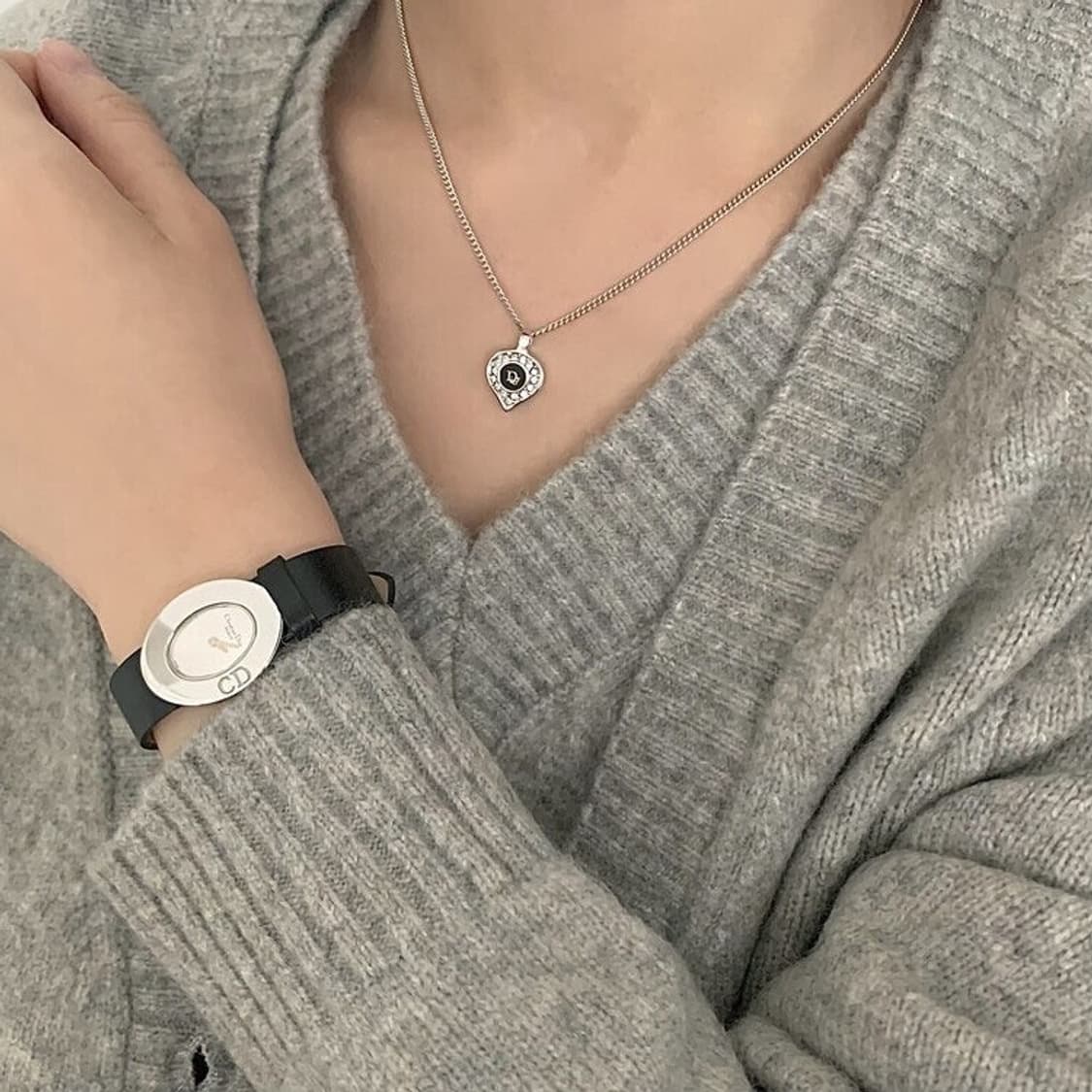 [정품] DIOR oval CD silver Watch 상품이미지9
