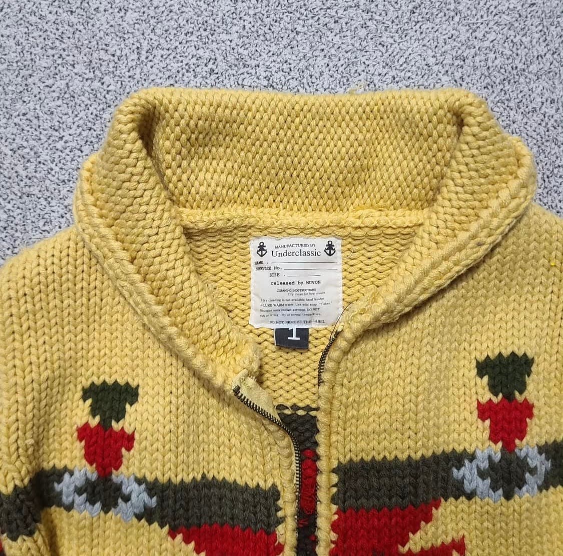 캐나디언 청키 니트 집업 상품이미지3