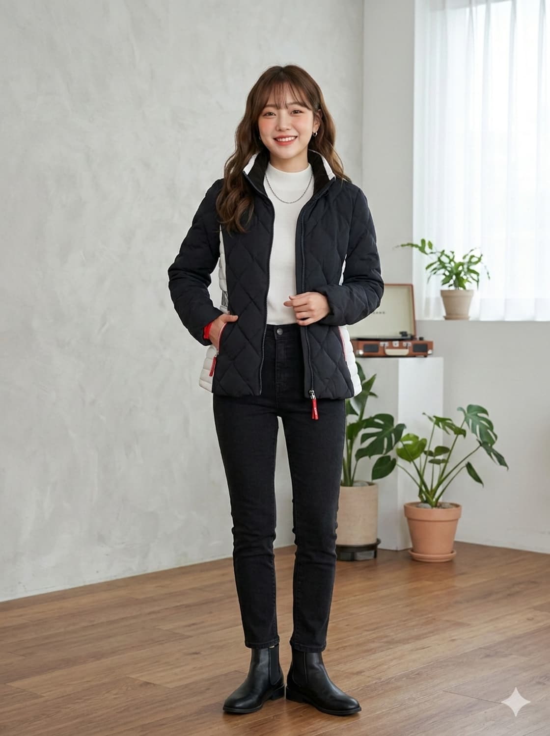 루이까스텔 다이아 퀼팅 경량 패딩 자켓 상품이미지1