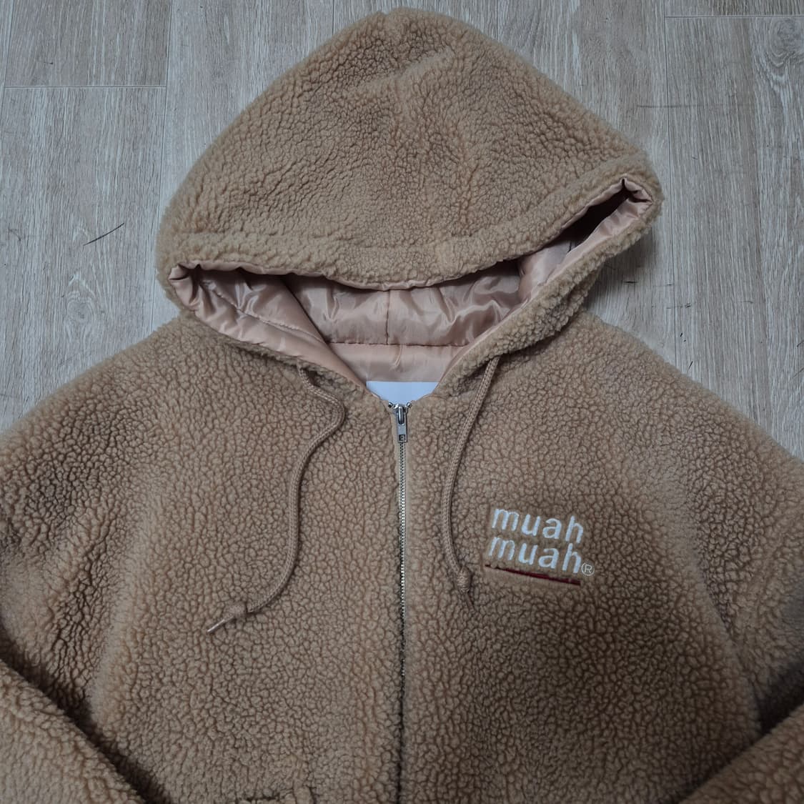무아무아 양털 뽀글이 후드 후리스 자켓 F(FREE) 상품이미지2