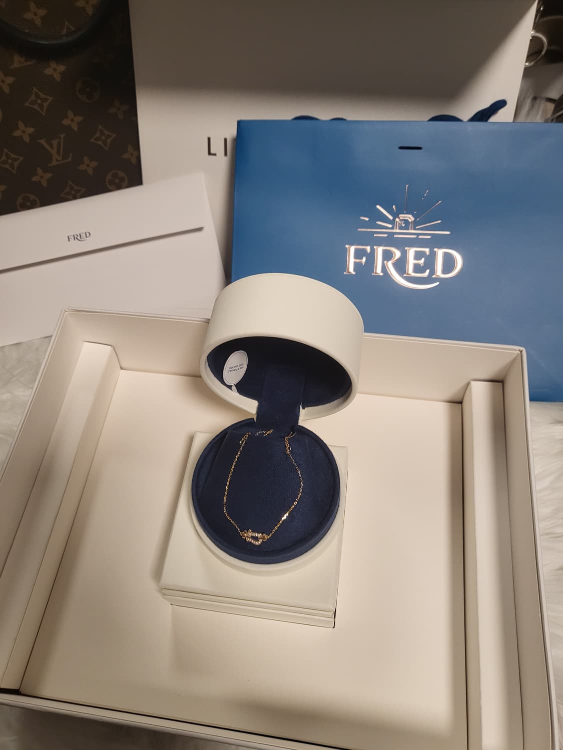 프레드 포스텐 옐로골드 다이아 목걸이 상품이미지8