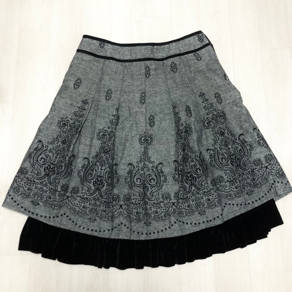 빈티지 프릴 레이어드 스커트 상품이미지1