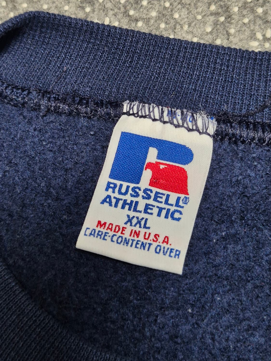 [XXL]90s US Made 러셀 네이비 스웻  -327 상품이미지3